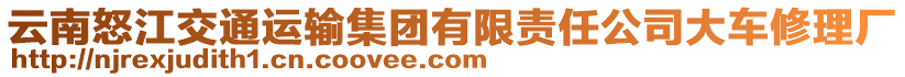 云南怒江交通運(yùn)輸集團(tuán)有限責(zé)任公司大車修理廠