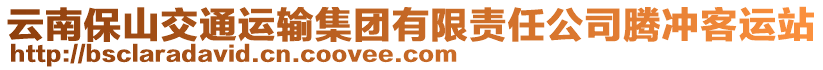 云南保山交通運(yùn)輸集團(tuán)有限責(zé)任公司騰沖客運(yùn)站