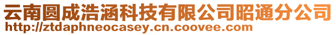 云南圓成浩涵科技有限公司昭通分公司