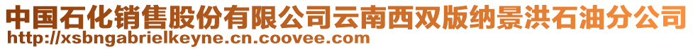 中國石化銷售股份有限公司云南西雙版納景洪石油分公司