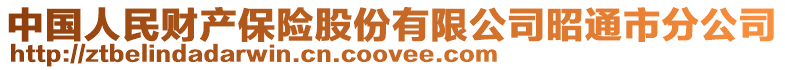 中國人民財產保險股份有限公司昭通市分公司