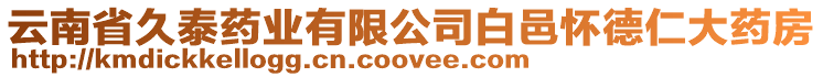 云南省久泰藥業有限公司白邑懷德仁大藥房