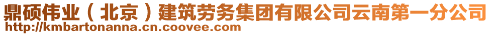 鼎碩偉業(yè)（北京）建筑勞務(wù)集團(tuán)有限公司云南第一分公司