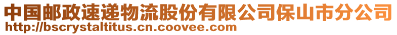 中國郵政速遞物流股份有限公司保山市分公司