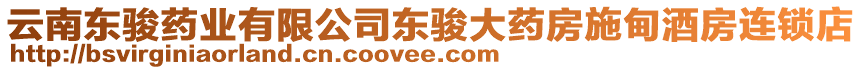 云南東駿藥業(yè)有限公司東駿大藥房施甸酒房連鎖店