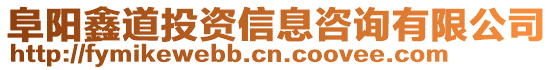 阜陽鑫道投資信息咨詢有限公司