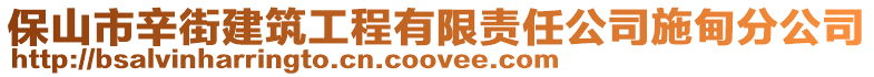 保山市辛街建筑工程有限責(zé)任公司施甸分公司