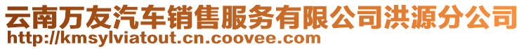 云南萬友汽車銷售服務(wù)有限公司洪源分公司