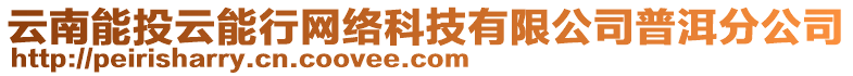 云南能投云能行網(wǎng)絡(luò)科技有限公司普洱分公司