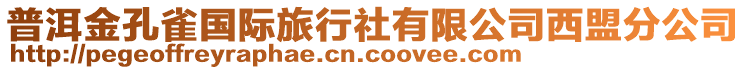 普洱金孔雀國際旅行社有限公司西盟分公司