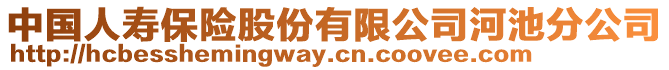 中國人壽保險股份有限公司河池分公司