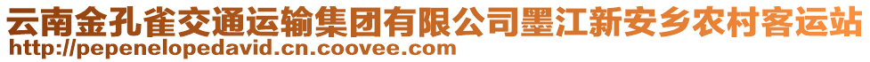 云南金孔雀交通运输集团有限公司墨江新安乡农村客运站