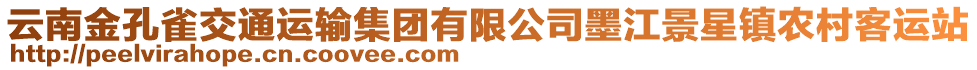 云南金孔雀交通運(yùn)輸集團(tuán)有限公司墨江景星鎮(zhèn)農(nóng)村客運(yùn)站