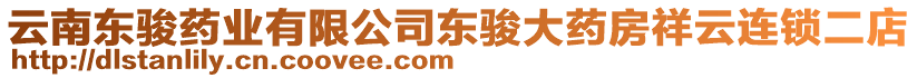 云南東駿藥業(yè)有限公司東駿大藥房祥云連鎖二店