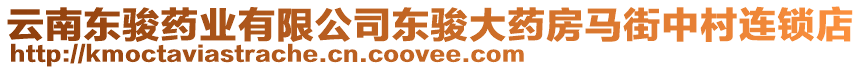 云南東駿藥業(yè)有限公司東駿大藥房馬街中村連鎖店