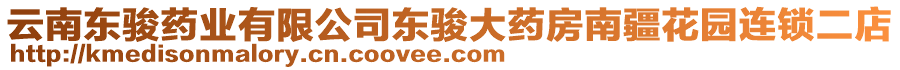 云南東駿藥業(yè)有限公司東駿大藥房南疆花園連鎖二店