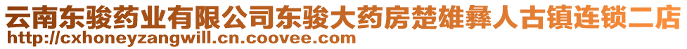 云南東駿藥業(yè)有限公司東駿大藥房楚雄彝人古鎮(zhèn)連鎖二店