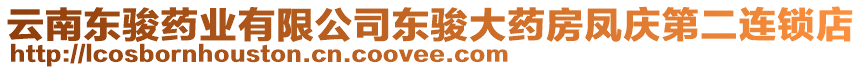 云南東駿藥業(yè)有限公司東駿大藥房鳳慶第二連鎖店