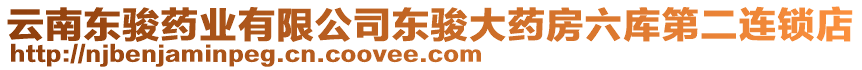 云南東駿藥業有限公司東駿大藥房六庫第二連鎖店