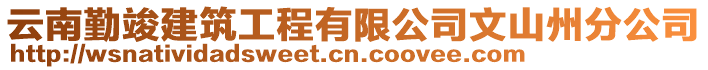 云南勤竣建筑工程有限公司文山州分公司