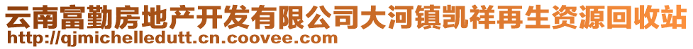 云南富勤房地產開發有限公司大河鎮凱祥再生資源回收站