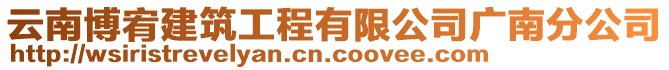 云南博宥建筑工程有限公司廣南分公司