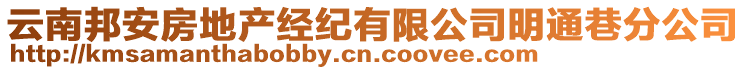 云南邦安房地產(chǎn)經(jīng)紀(jì)有限公司明通巷分公司