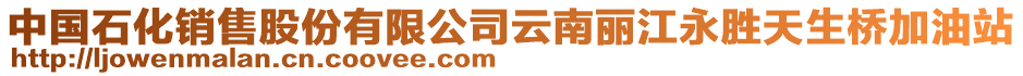 中國(guó)石化銷售股份有限公司云南麗江永勝天生橋加油站