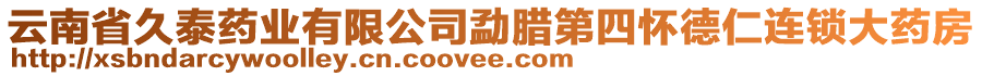 云南省久泰藥業(yè)有限公司勐臘第四懷德仁連鎖大藥房