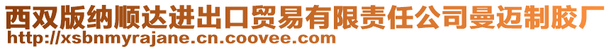 西雙版納順達(dá)進(jìn)出口貿(mào)易有限責(zé)任公司曼邁制膠廠