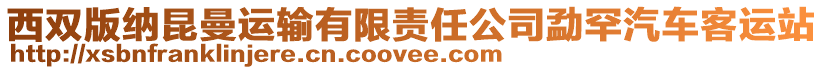 西雙版納昆曼運(yùn)輸有限責(zé)任公司勐罕汽車客運(yùn)站