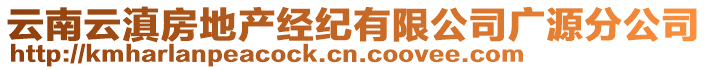 云南云滇房地產(chǎn)經(jīng)紀(jì)有限公司廣源分公司