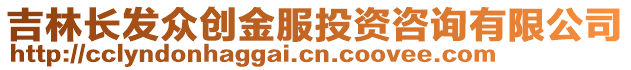 吉林長發(fā)眾創(chuàng)金服投資咨詢有限公司