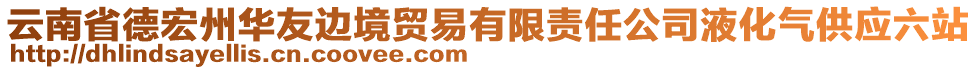 云南省德宏州華友邊境貿(mào)易有限責(zé)任公司液化氣供應(yīng)六站