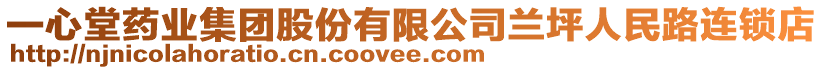 一心堂藥業(yè)集團股份有限公司蘭坪人民路連鎖店