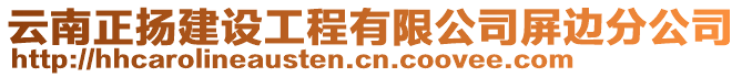 云南正揚(yáng)建設(shè)工程有限公司屏邊分公司