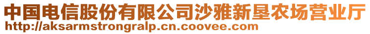 中國電信股份有限公司沙雅新墾農(nóng)場營業(yè)廳