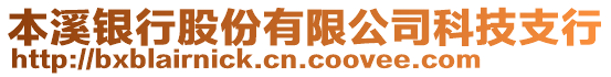 本溪銀行股份有限公司科技支行