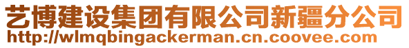 藝博建設(shè)集團(tuán)有限公司新疆分公司