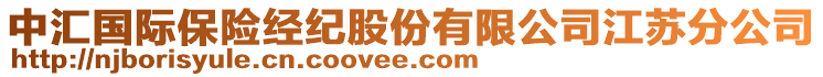 中匯國(guó)際保險(xiǎn)經(jīng)紀(jì)股份有限公司江蘇分公司