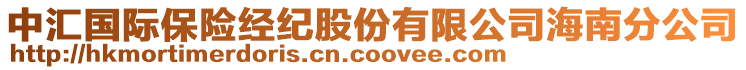 中匯國際保險經(jīng)紀股份有限公司海南分公司