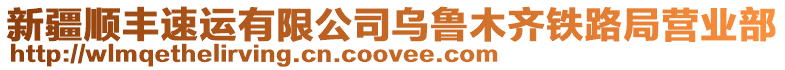 新疆順豐速運有限公司烏魯木齊鐵路局營業(yè)部