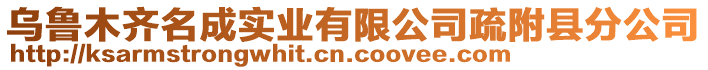 烏魯木齊名成實業(yè)有限公司疏附縣分公司