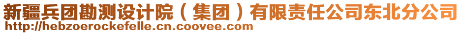 新疆兵團勘測設(shè)計院（集團）有限責任公司東北分公司