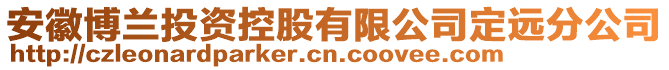 安徽博蘭投資控股有限公司定遠分公司