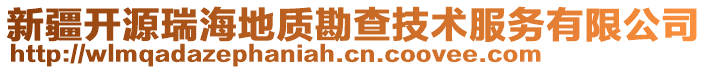 新疆開源瑞海地質(zhì)勘查技術(shù)服務(wù)有限公司