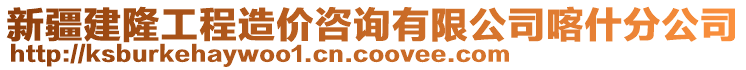 新疆建隆工程造價(jià)咨詢有限公司喀什分公司