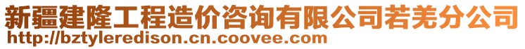 新疆建隆工程造價(jià)咨詢有限公司若羌分公司