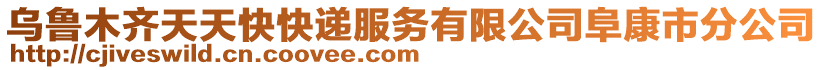 烏魯木齊天天快快遞服務(wù)有限公司阜康市分公司