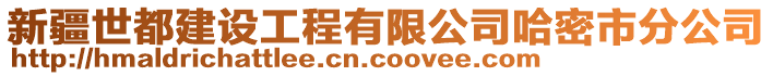 新疆世都建设工程有限公司哈密市分公司